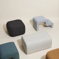 Cube Pouf Dark Brown