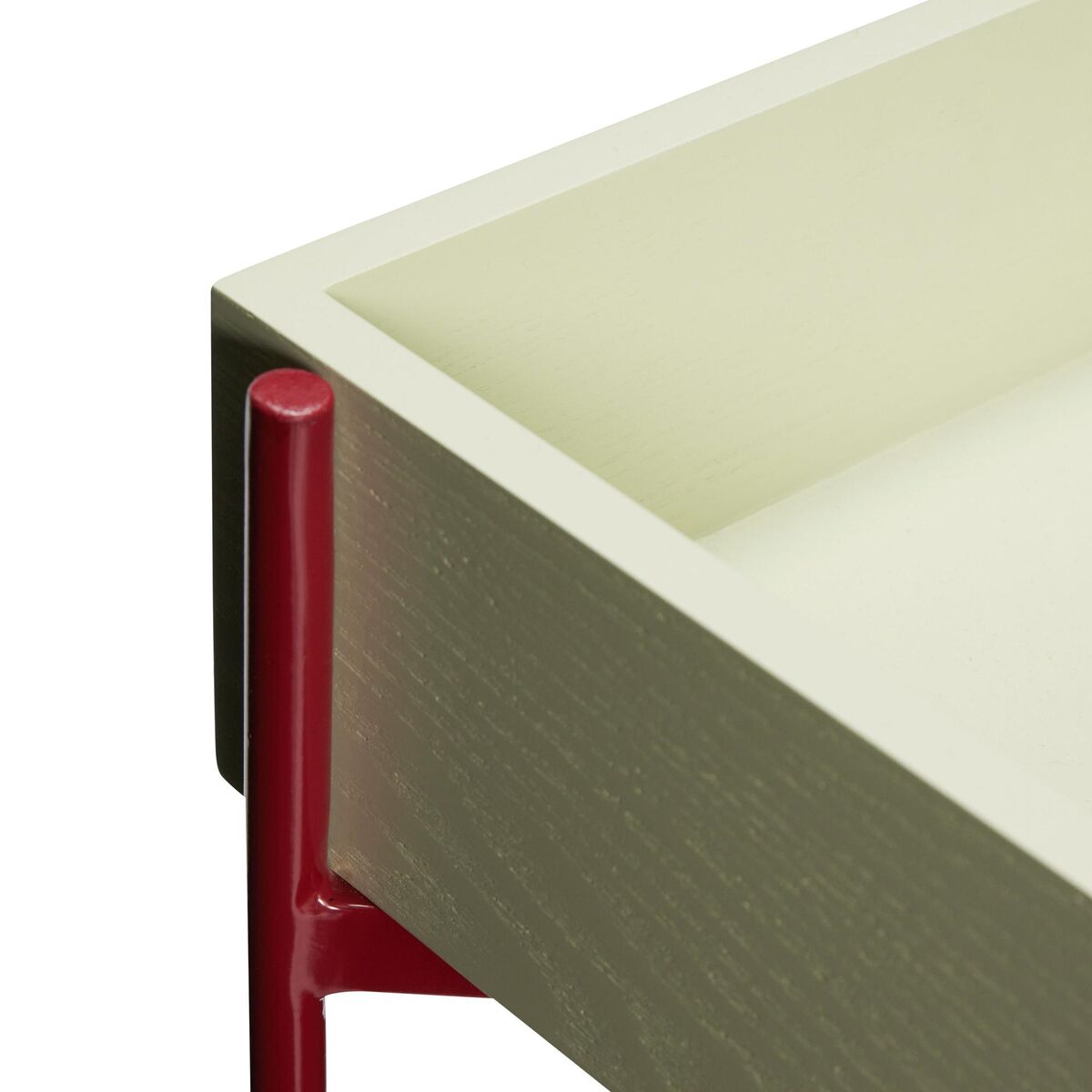 Fresh Rolltisch Khaki/Burgunder