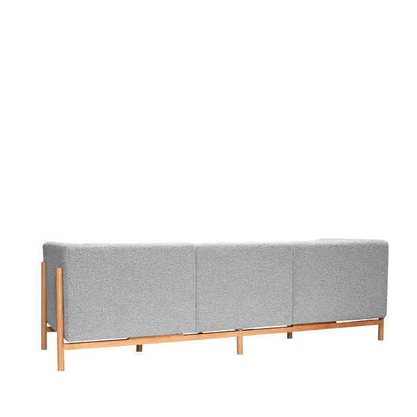 Moment Sofa 3 Seater Large Gray/Natural