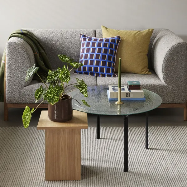 Moment Sofa 2 Seater Small Gray/Natural