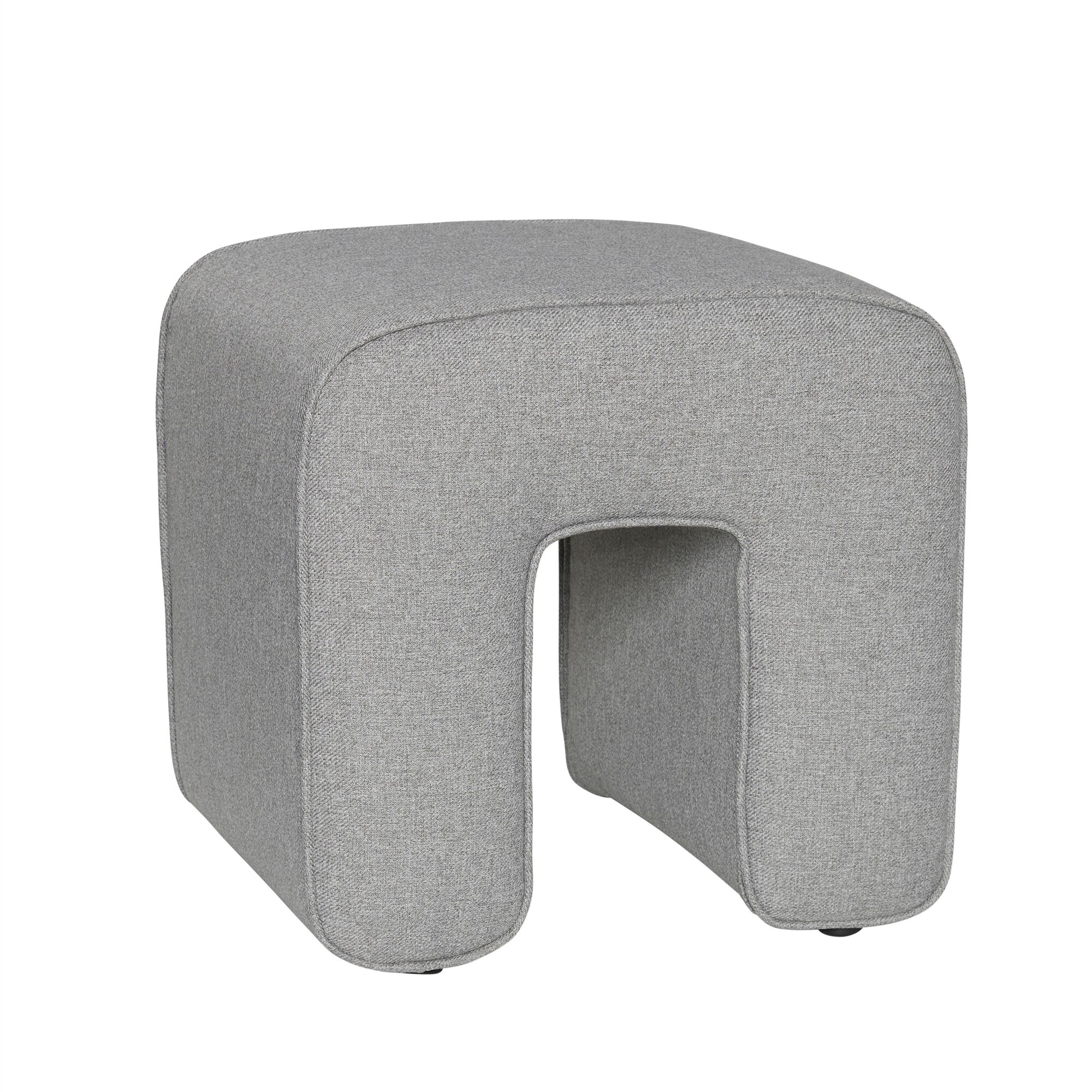 Skulptur Puff Mørkegrå