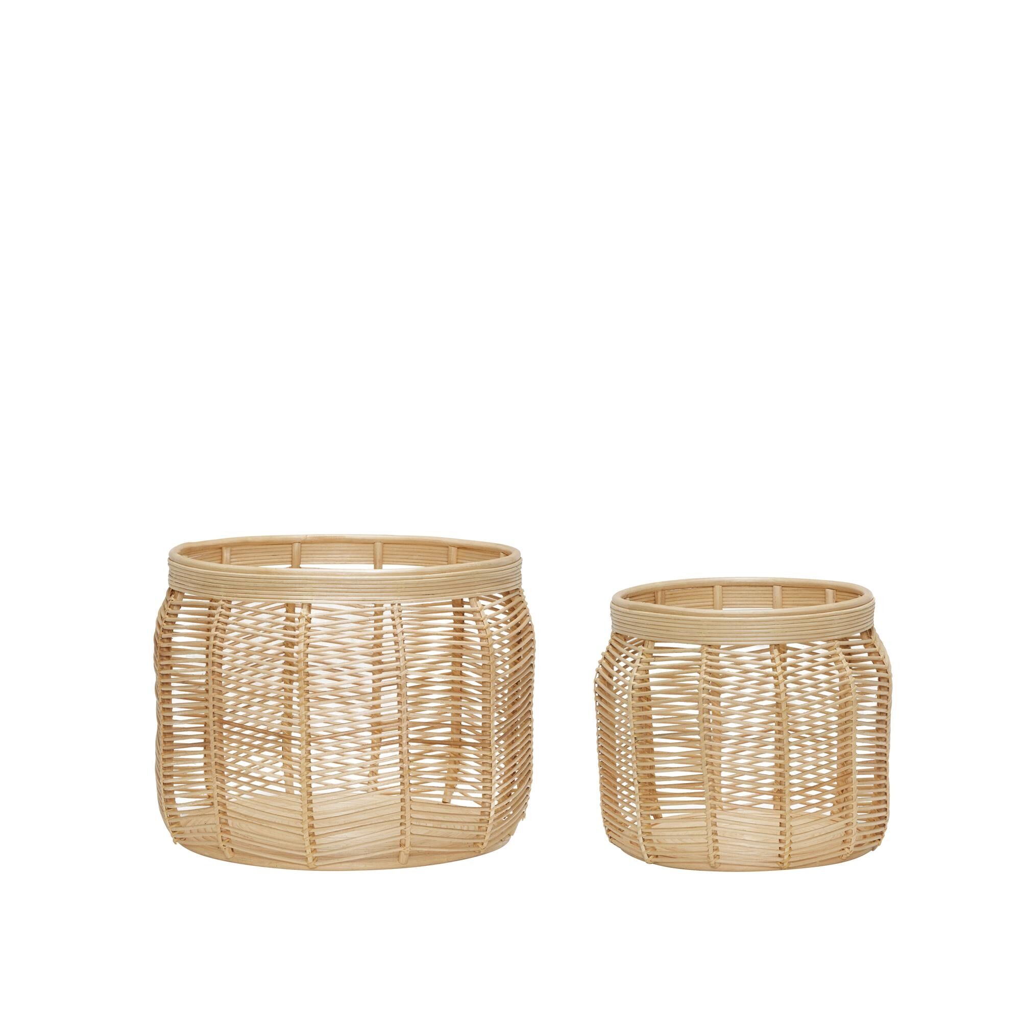 Luna Basket Nature Sett med 2