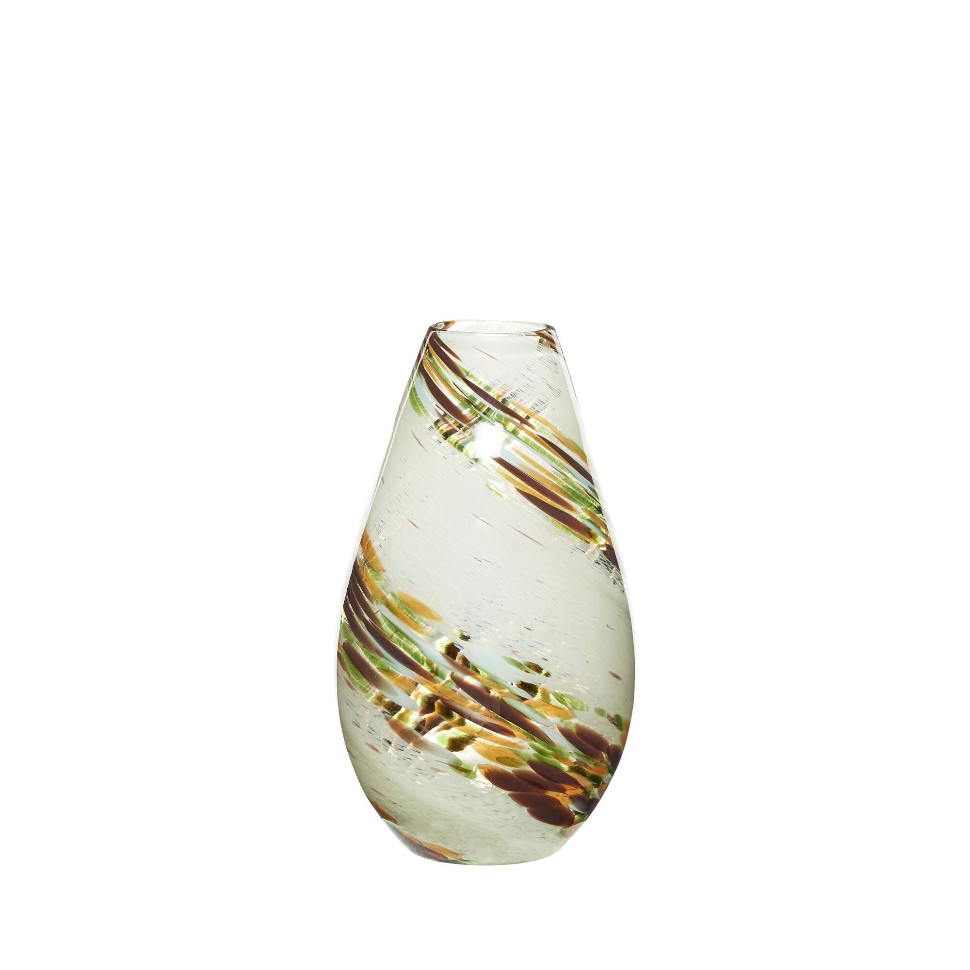 Grove Vase Ravfarget/ Brun/ Grønn