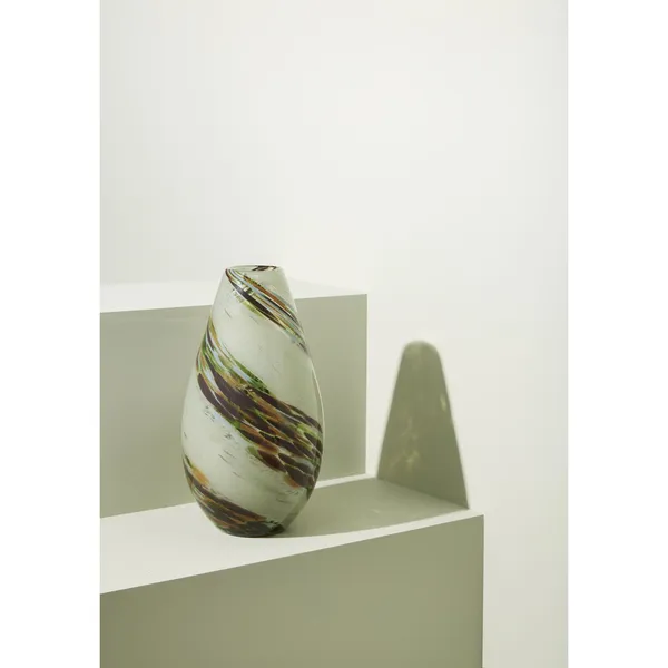 Grove Vase Bernstein/Braun/Grün