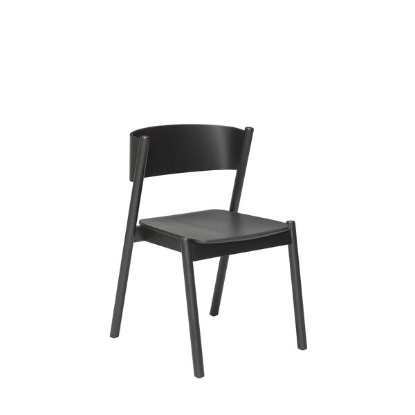 Sedia da Pranzo Obliqua Nero