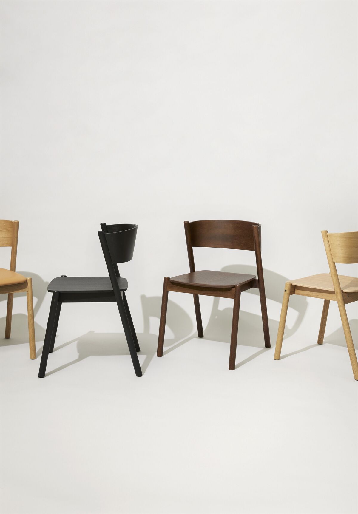 Oblique Dining Chair Black