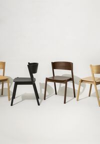 Oblique Dining Chair Black