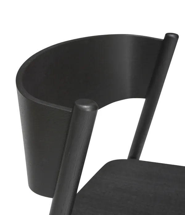 Oblique Barhocker Schwarz