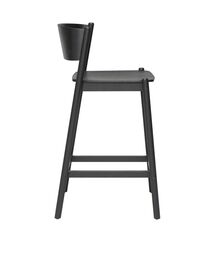 Oblique Barhocker Schwarz