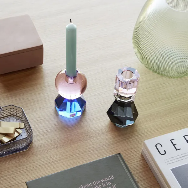 Gem Candlestick Pink/ Blue