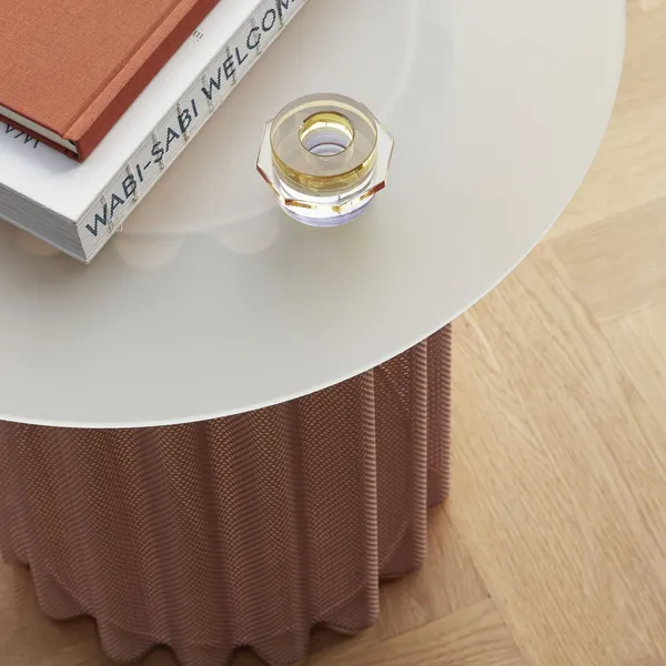 Kiosk Kerzenständer Bernstein/Lila 2er Set