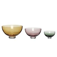 Ciotole Radianti Beige/ Rosa/ Verde Set da 3