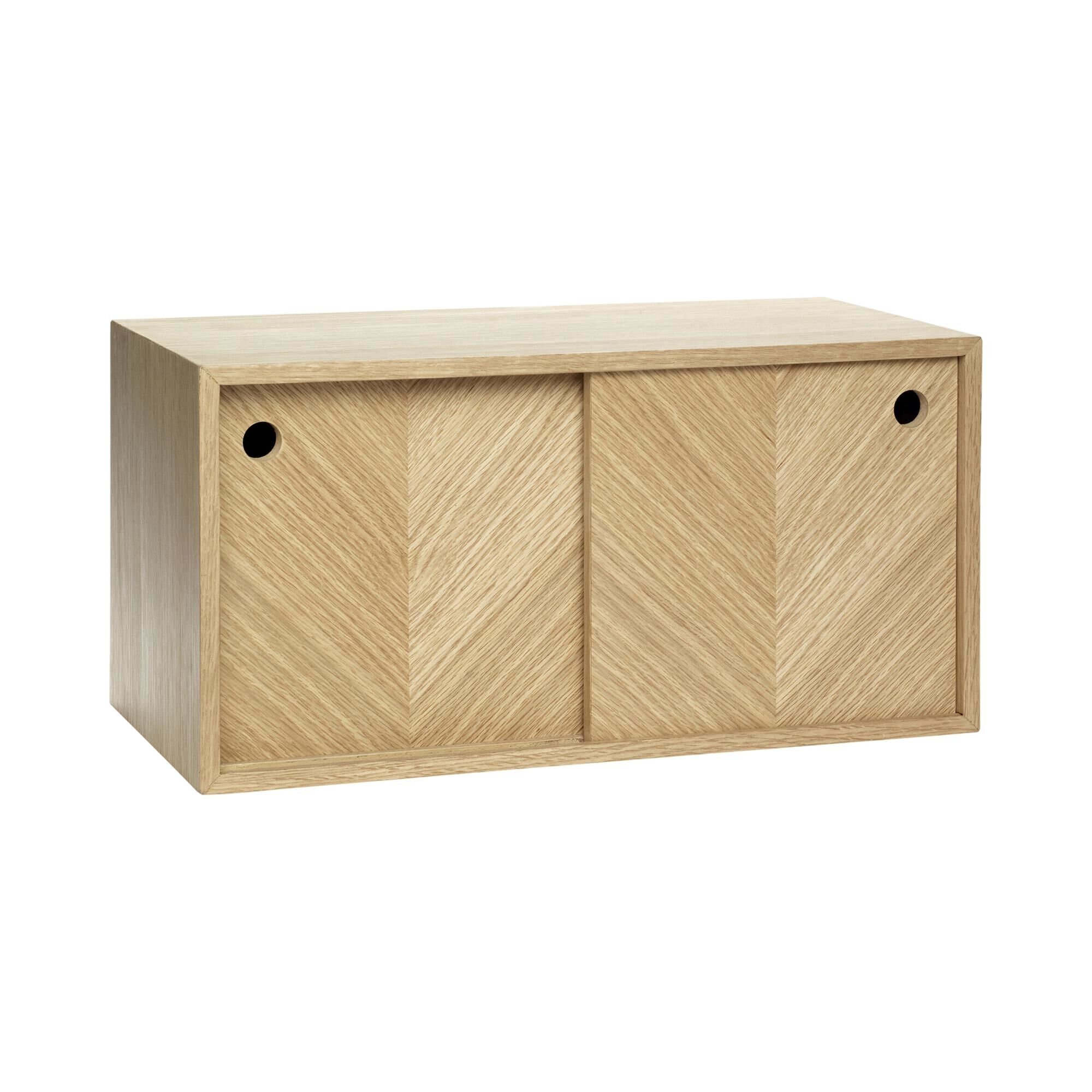 Herringbone Bokhylle Natural