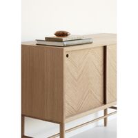 Herringbone Dresser Sliding Doors Nature