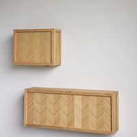 Herringbone Shoe Cabinet Natural
