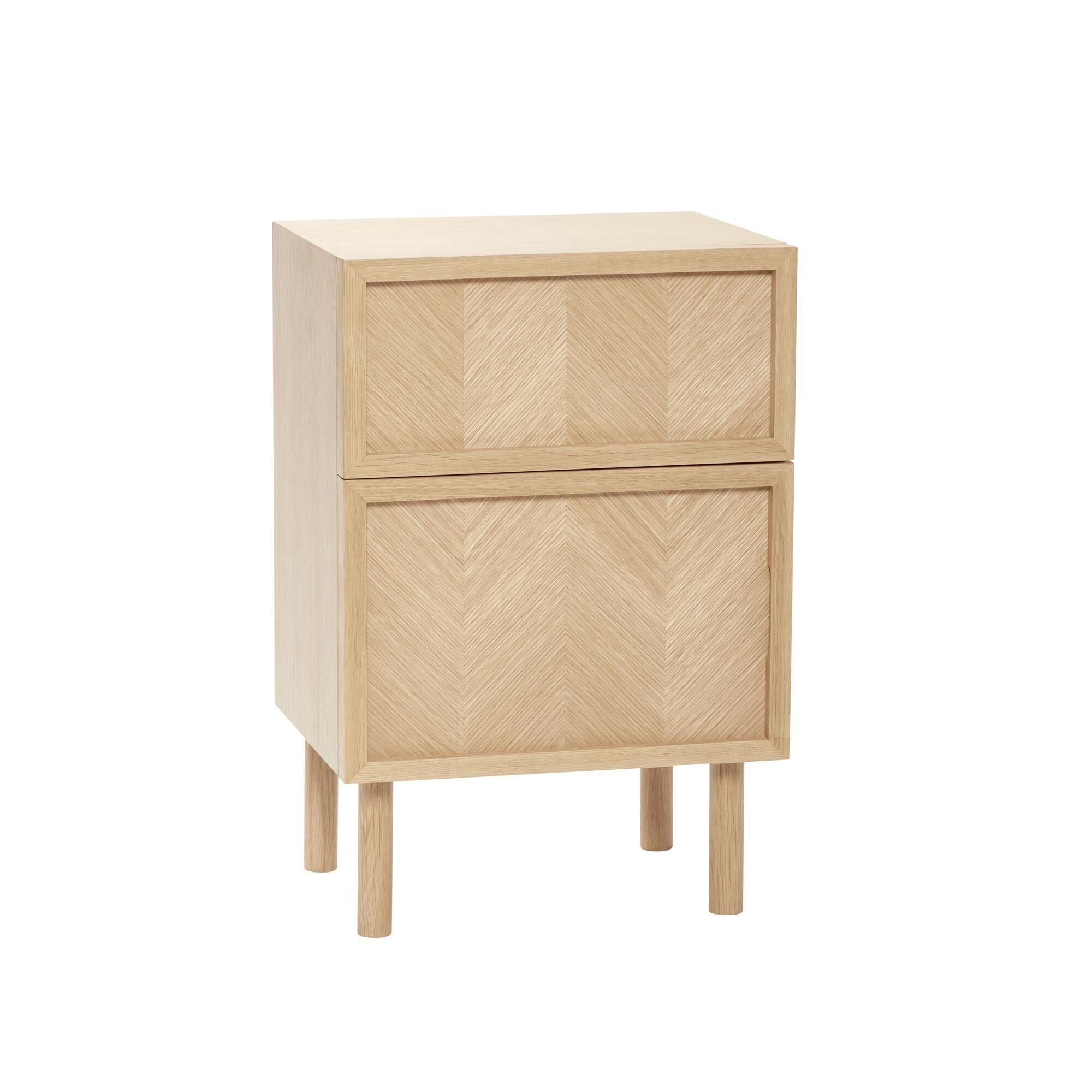 Herringbone Sengebord Natur