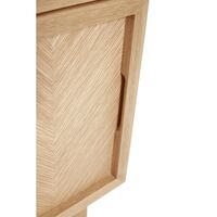 Herringbone Bedside Table Natural
