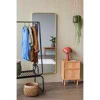 Herringbone Bedside Table Natural