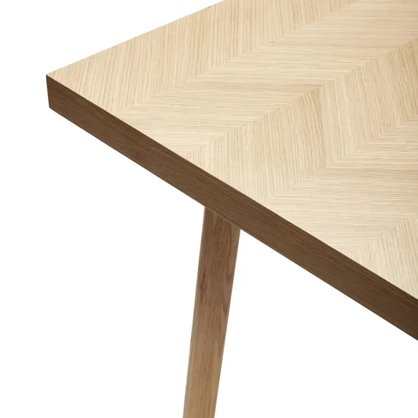 Herringbone Spisebord Stor Natur