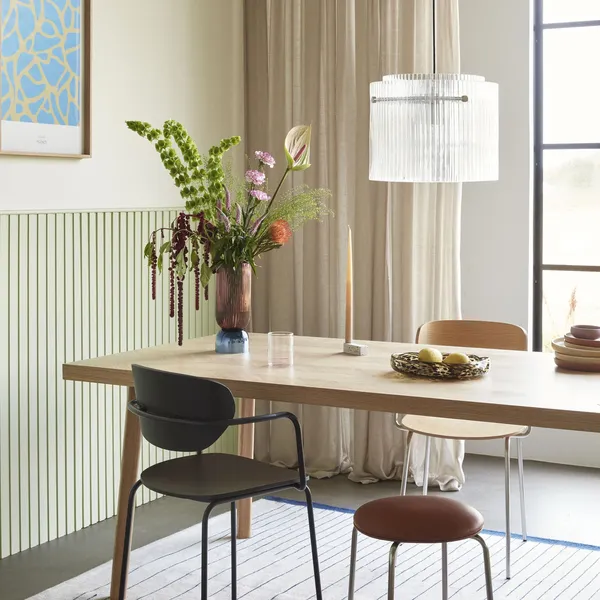 Herringbone Spisebord Stor Natur