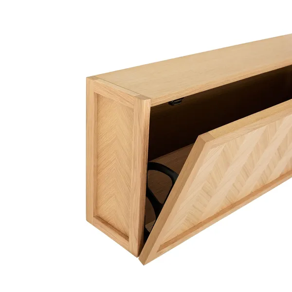 Herringbone Skoskab Stor Natur