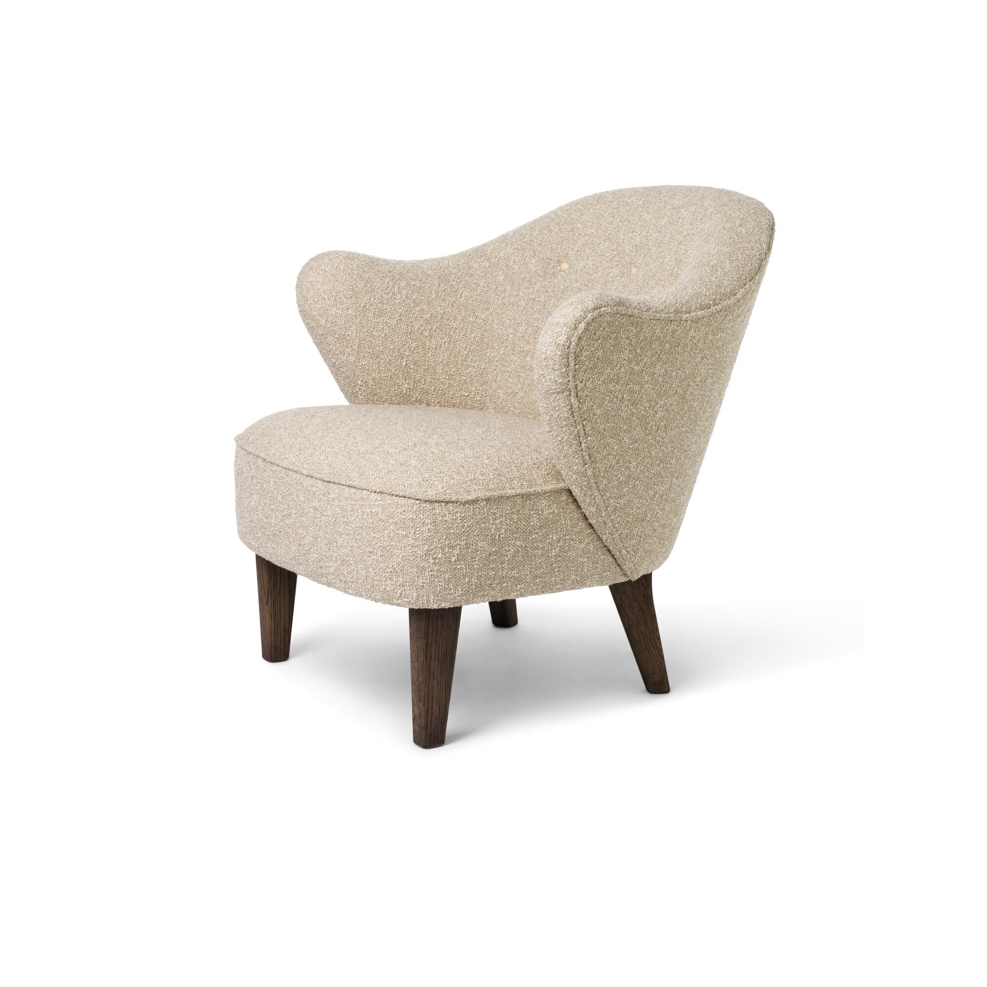 Ingeborg Lnestol Mrkbejdset Eg/Vegetabilske Knapper/0001 Beige