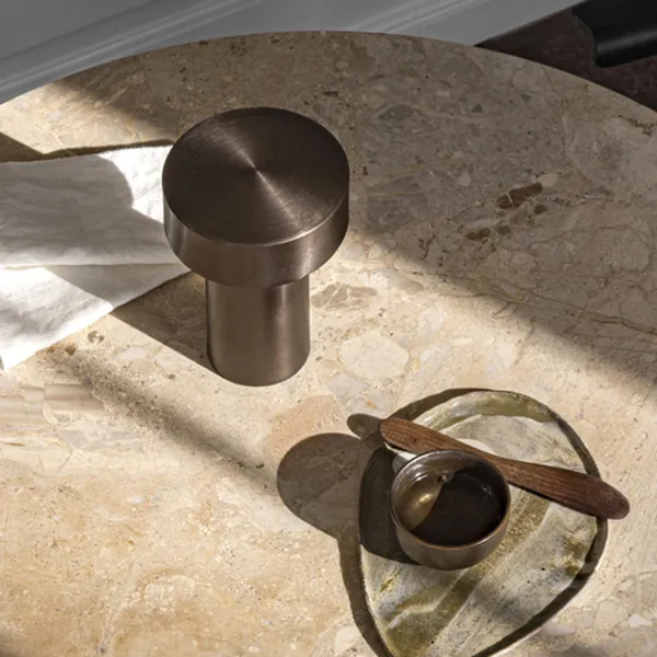 Column Portable Table Lamp Bronze