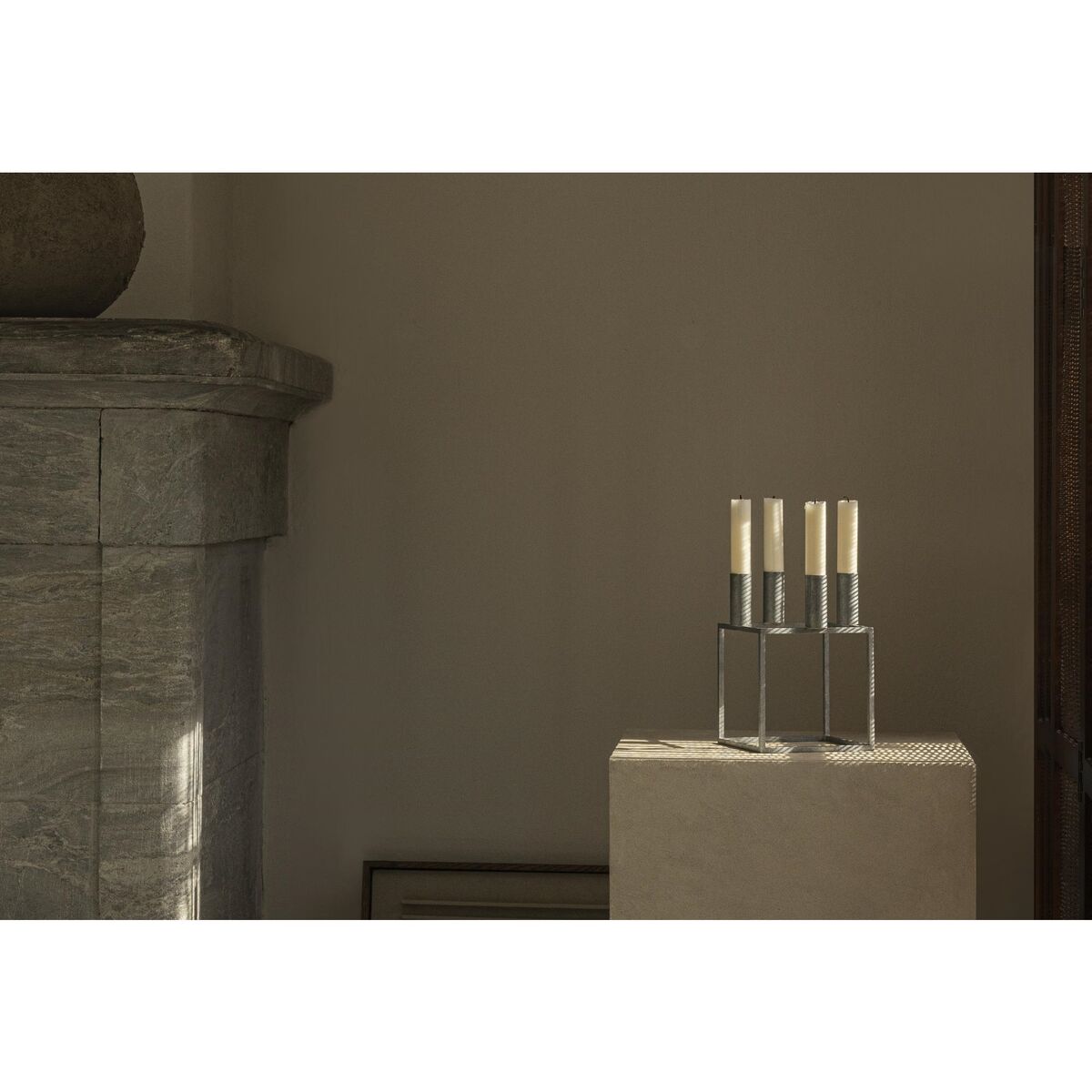 Cube 4 Ljusstake Oliv