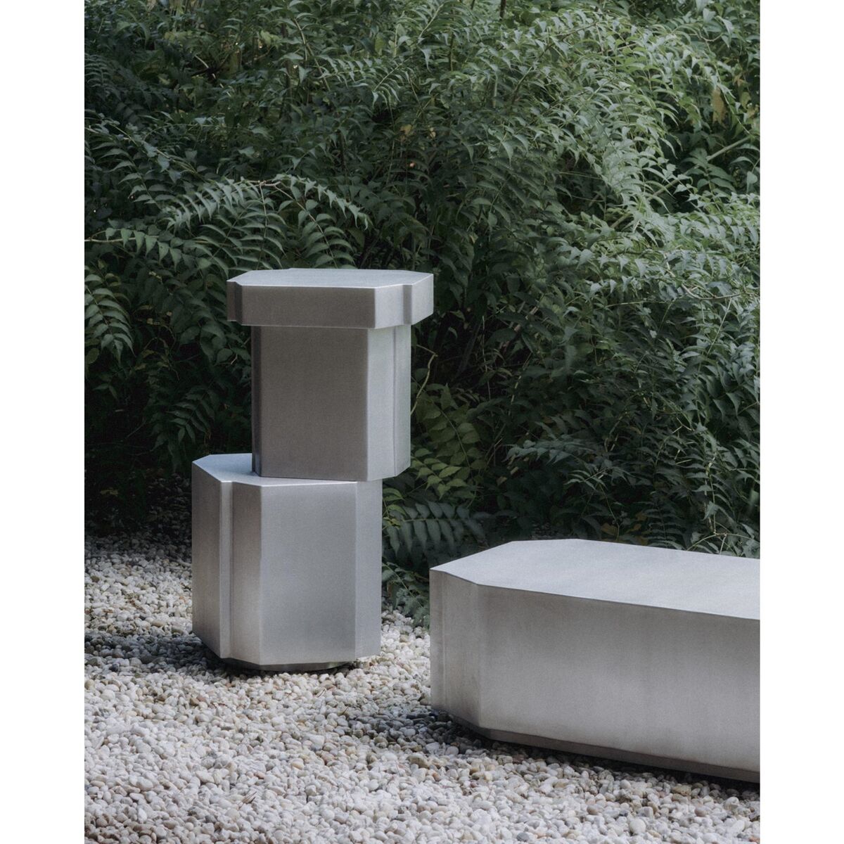 Funki Bench Brushed Aluminum