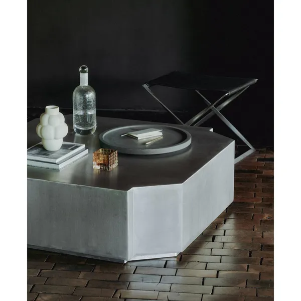 Stolik Kawowy Funki, Kwadratowy, Szczotkowany , Aluminiowy