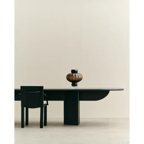 Pillabout 04 Dining Table L400 Black Lacquered Oak