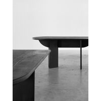 Pillabout 03 Dining Table L300 Black Lacquered Oak