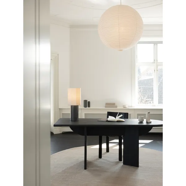 Pillabout 01 Desk L200 Black Lacquered Oak
