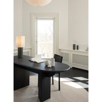 Pillabout 01 Desk L200 Black Lacquered Oak