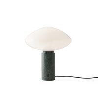 Mist Table Lamp AP17 Matt White/ Guatemala Verde Marble