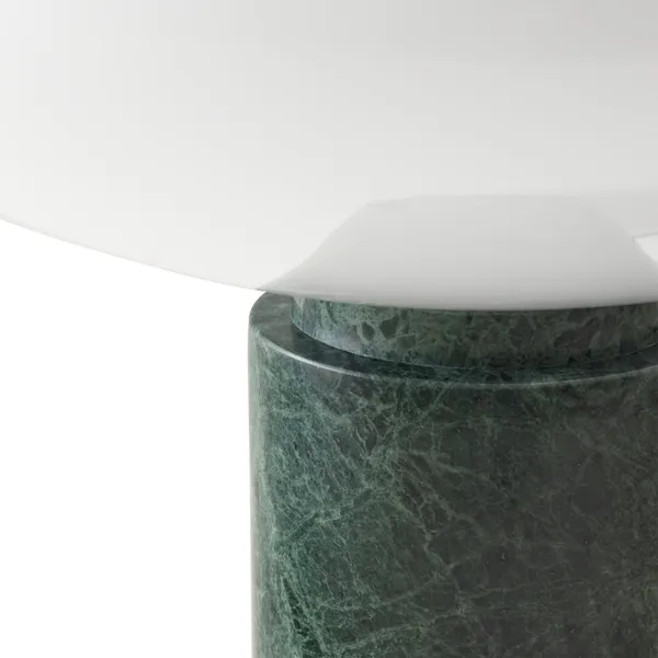 Mist Table Lamp AP17 Matt White/ Guatemala Verde Marble