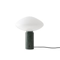 Mist Table Lamp AP17 Matt White/ Guatemala Verde Marble