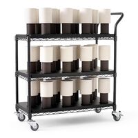 Trolley Cart Without Charging Plate Black