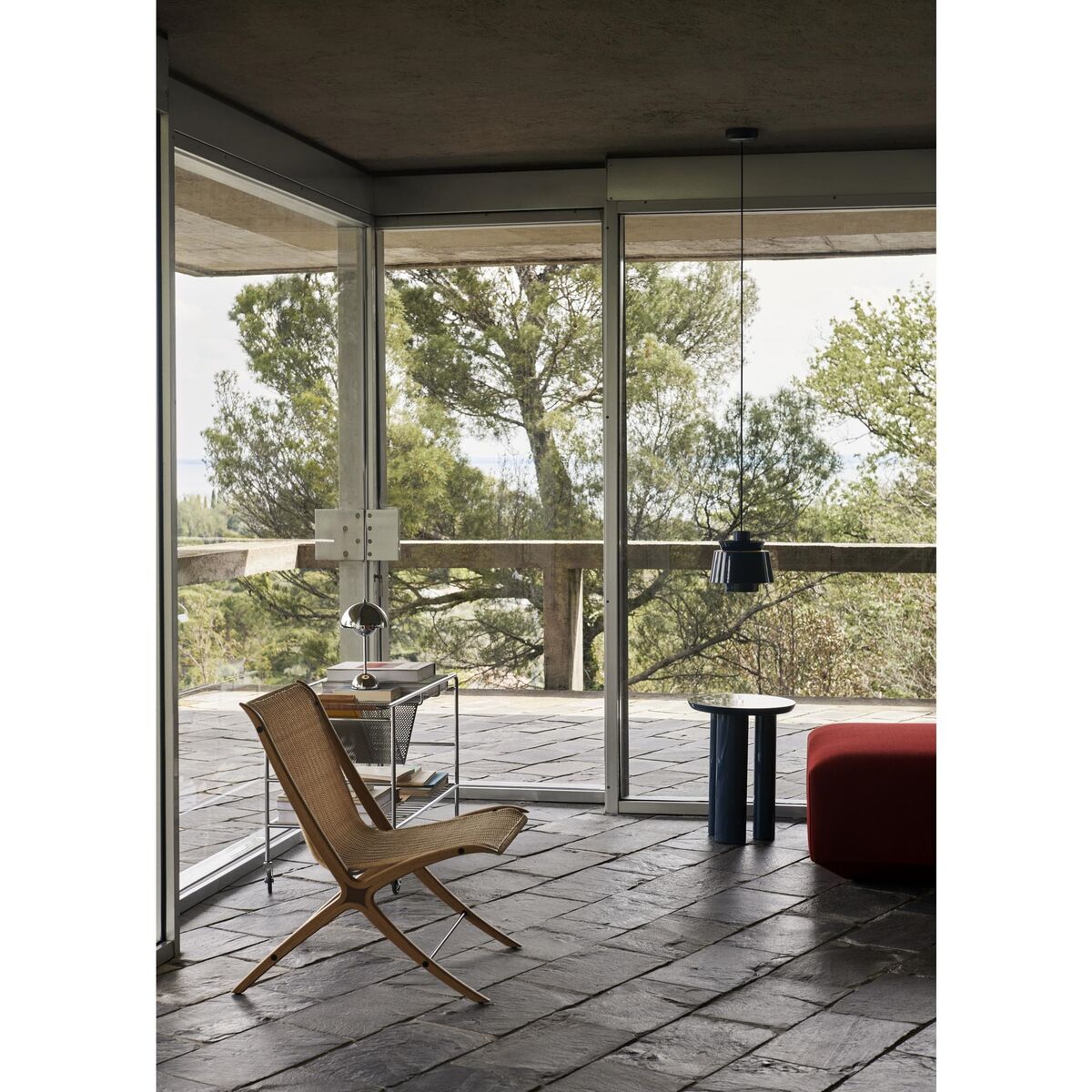 Utzon JU1 Pendel Steel Blue Anniversary Edition