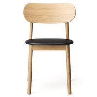Elephant Dining Chair Natural Oak/Black Leather