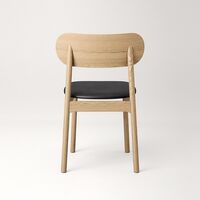 Elephant Dining Chair Natural Oak/Black Leather