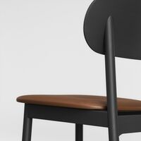 Elephant Spisestol Sort/Brunt Skinn