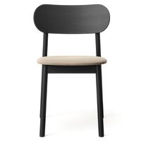 Elephant Spisebordsstol Sort/Beige Fløjl