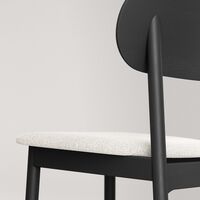 Elephant Spisestol Sort/Hvit Bouclé
