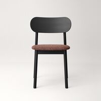 Elephant Dining Chair Black/Rust Bouclé
