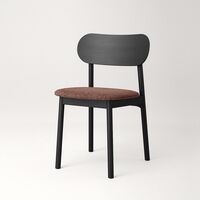 Elephant Dining Chair Black/Rust Bouclé
