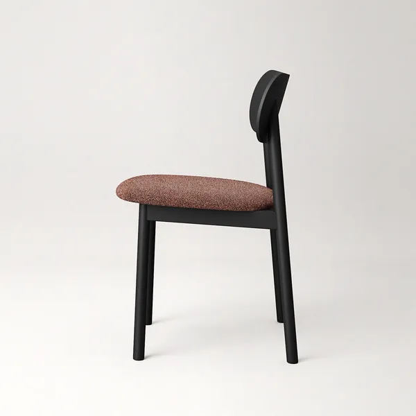 Elephant Dining Chair Black/Rust Bouclé