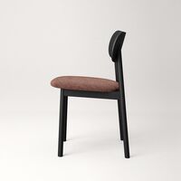 Elephant Dining Chair Black/Rust Bouclé