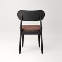 Elephant Dining Chair Black/Rust Bouclé