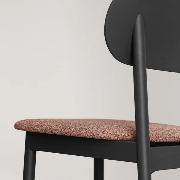 Elephant Dining Chair Black/Rust Bouclé